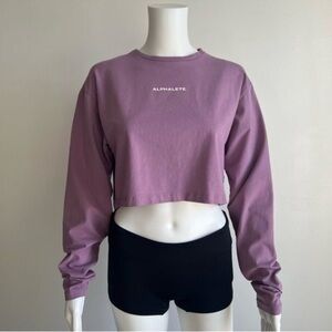 Alphalete Women's Purple Crop Top